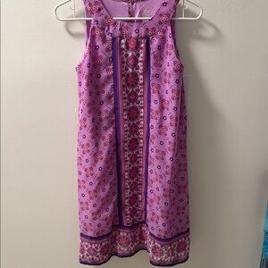 Wonder Nation Pink and Purple Floral Kids Dress